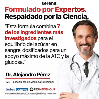 Complejo para el Azúcar en Sangre 7 en 1 Serene™